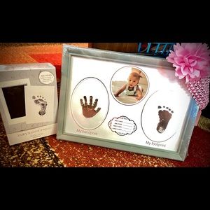 Baby’s Foot&hand prints kit w/frame+a freebie!